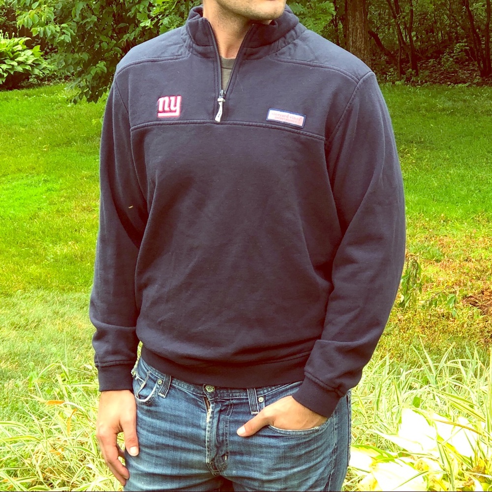 VINEYARD VINES New York Giants 1/4 Zip Pullover M